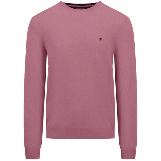 Fynch-Hatton Merino-Cashmere Crew Jumper - Pale Pink