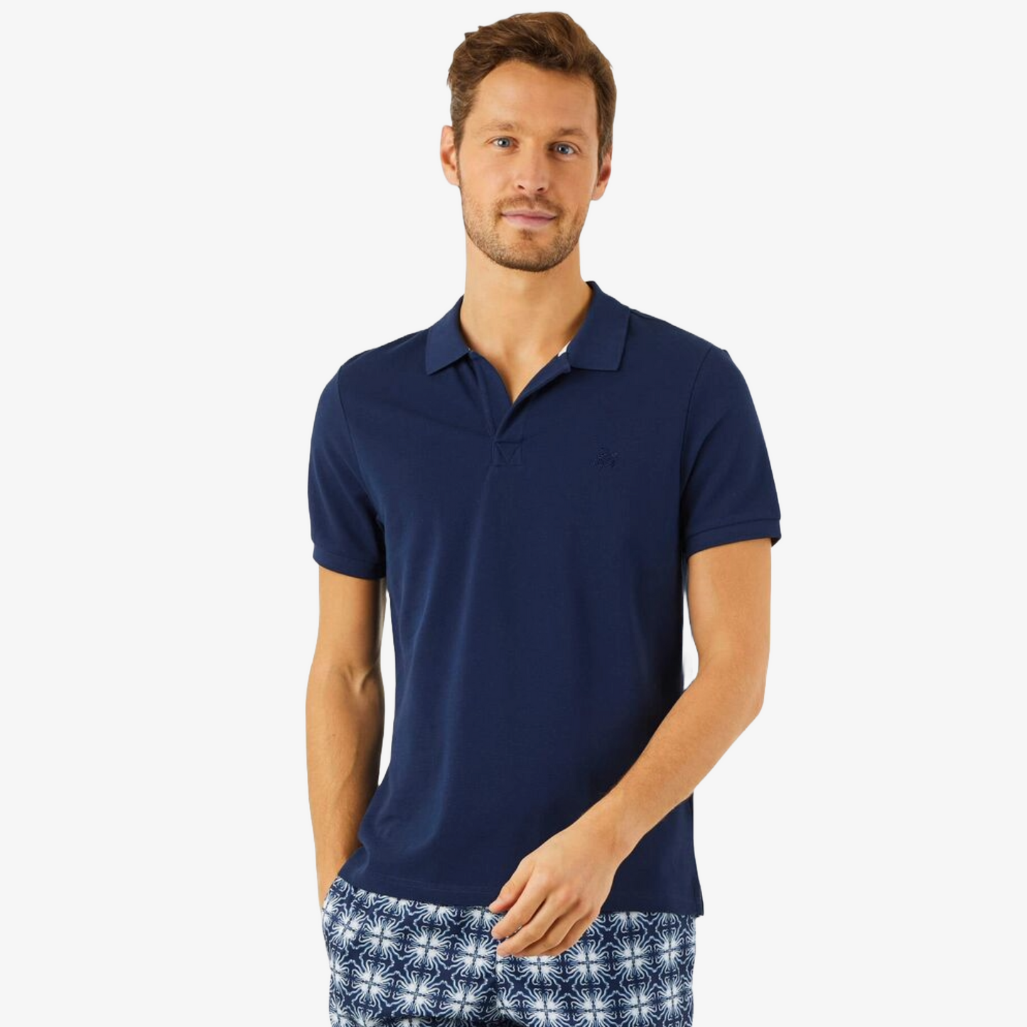 Vilebrequin Organic Cotton Pique Polo Shirt - Navy