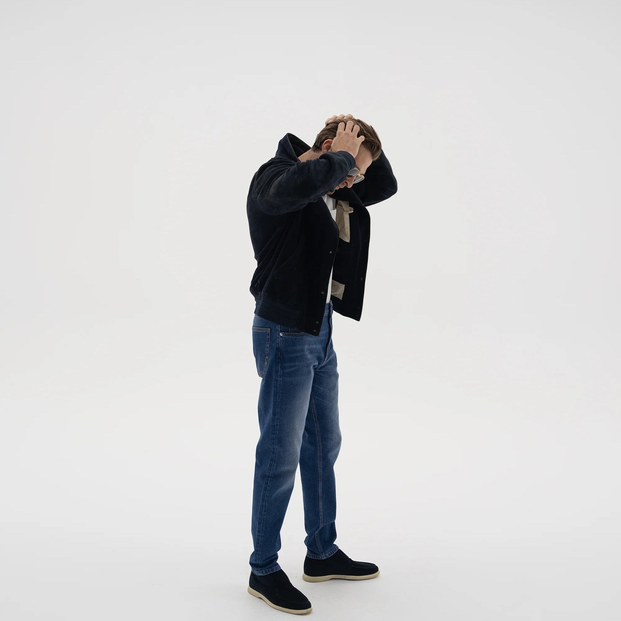 Vingt Quatre Craig Taper Fit Jeans - Mid Blue