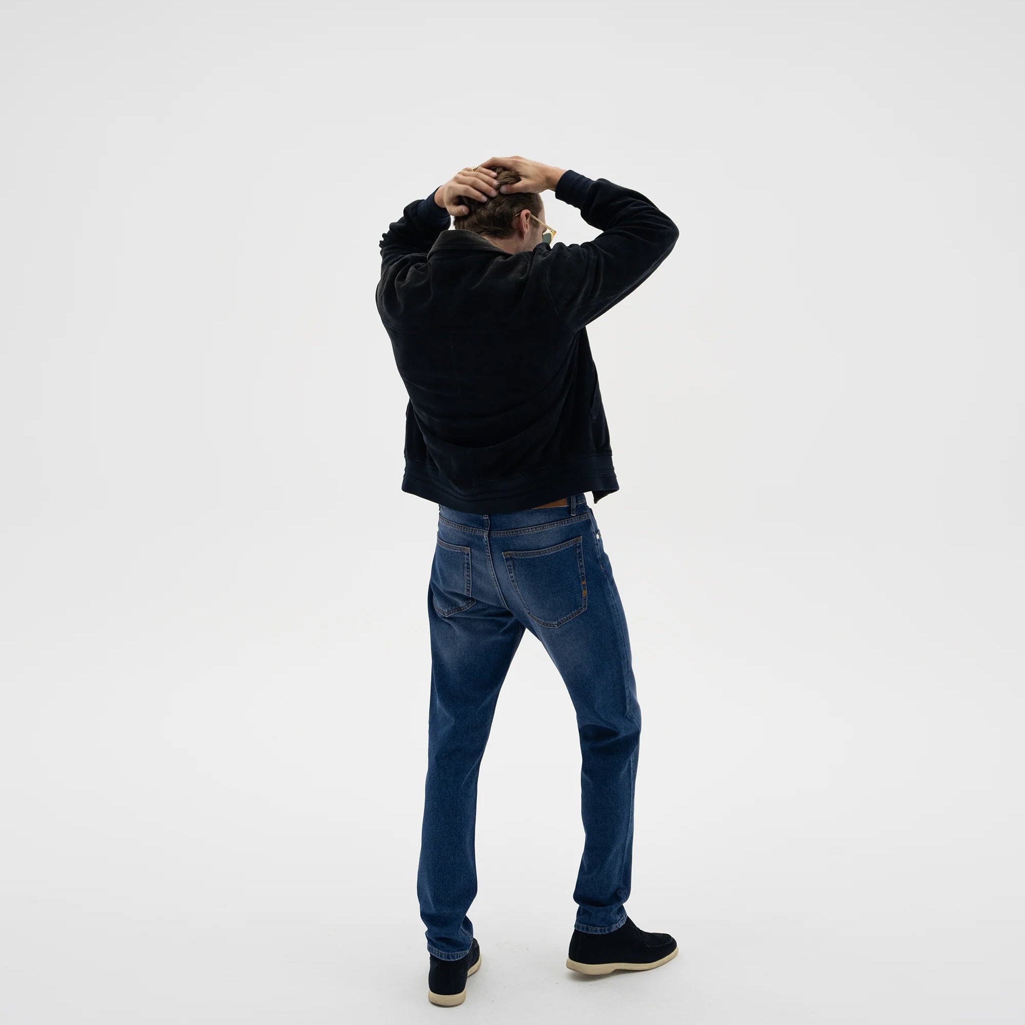 Vingt Quatre Craig Taper Fit Jeans - Mid Blue
