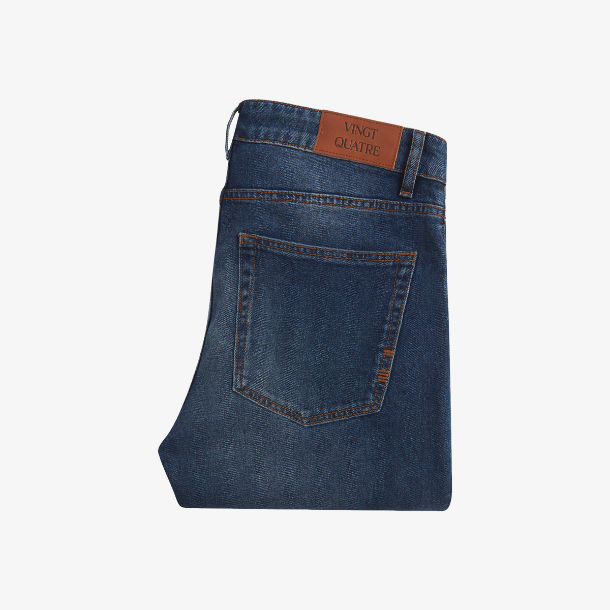 Vingt Quatre Craig Taper Fit Jeans - Mid Blue