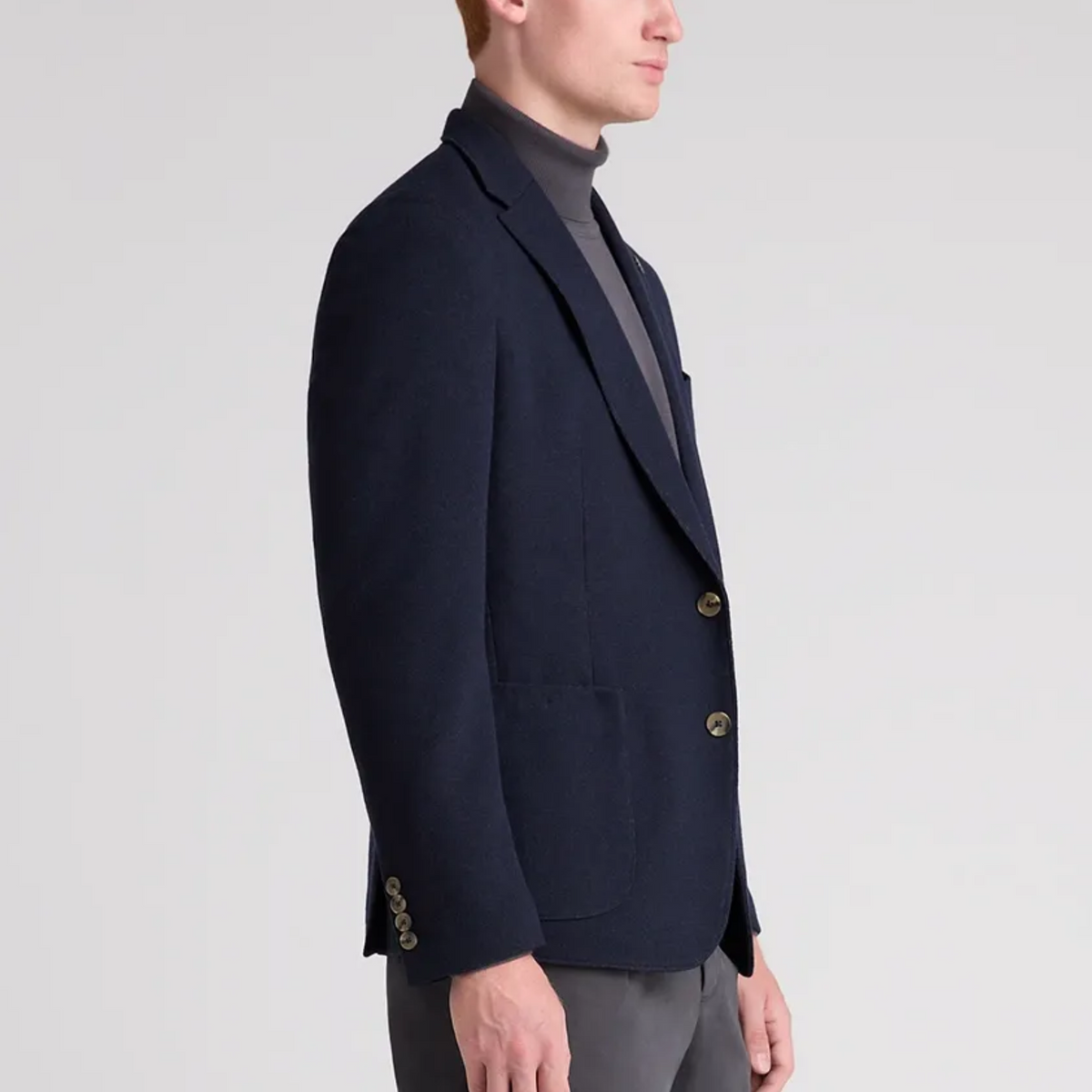 Remus Antoni Wool Blend Jacket - Navy