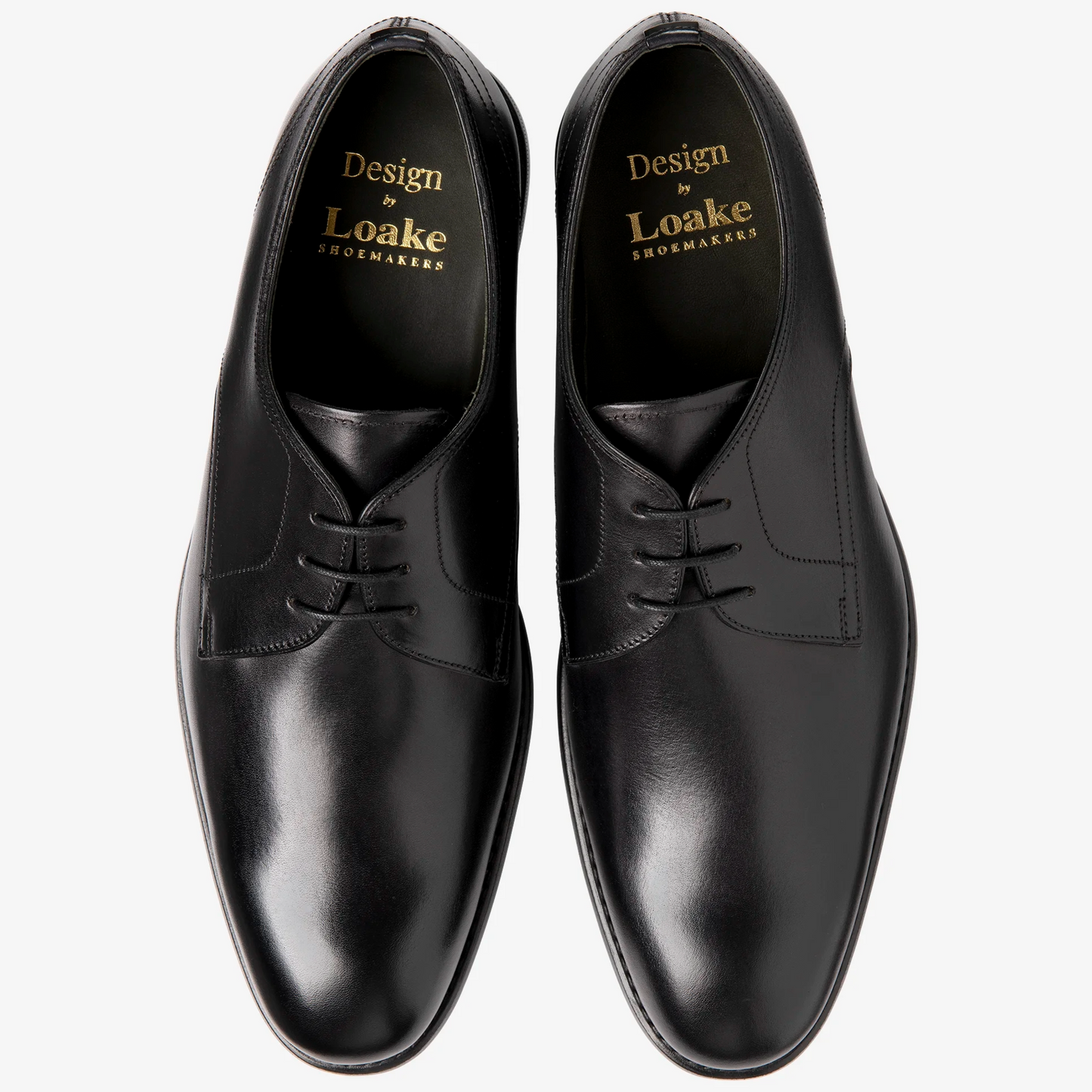 Loake Atherton Shoes - Black Calf