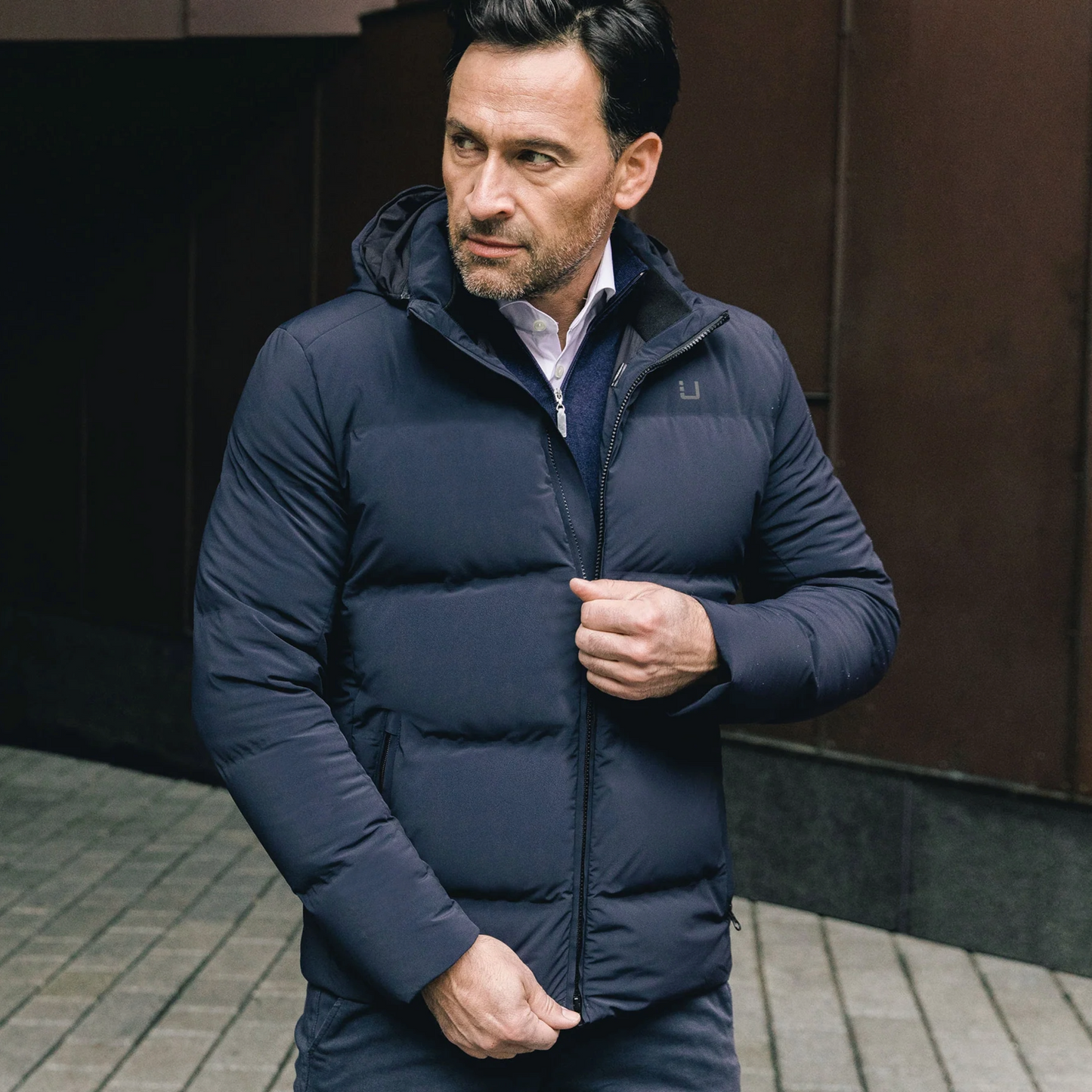 UBR Bolt Padded Jacket - Navy