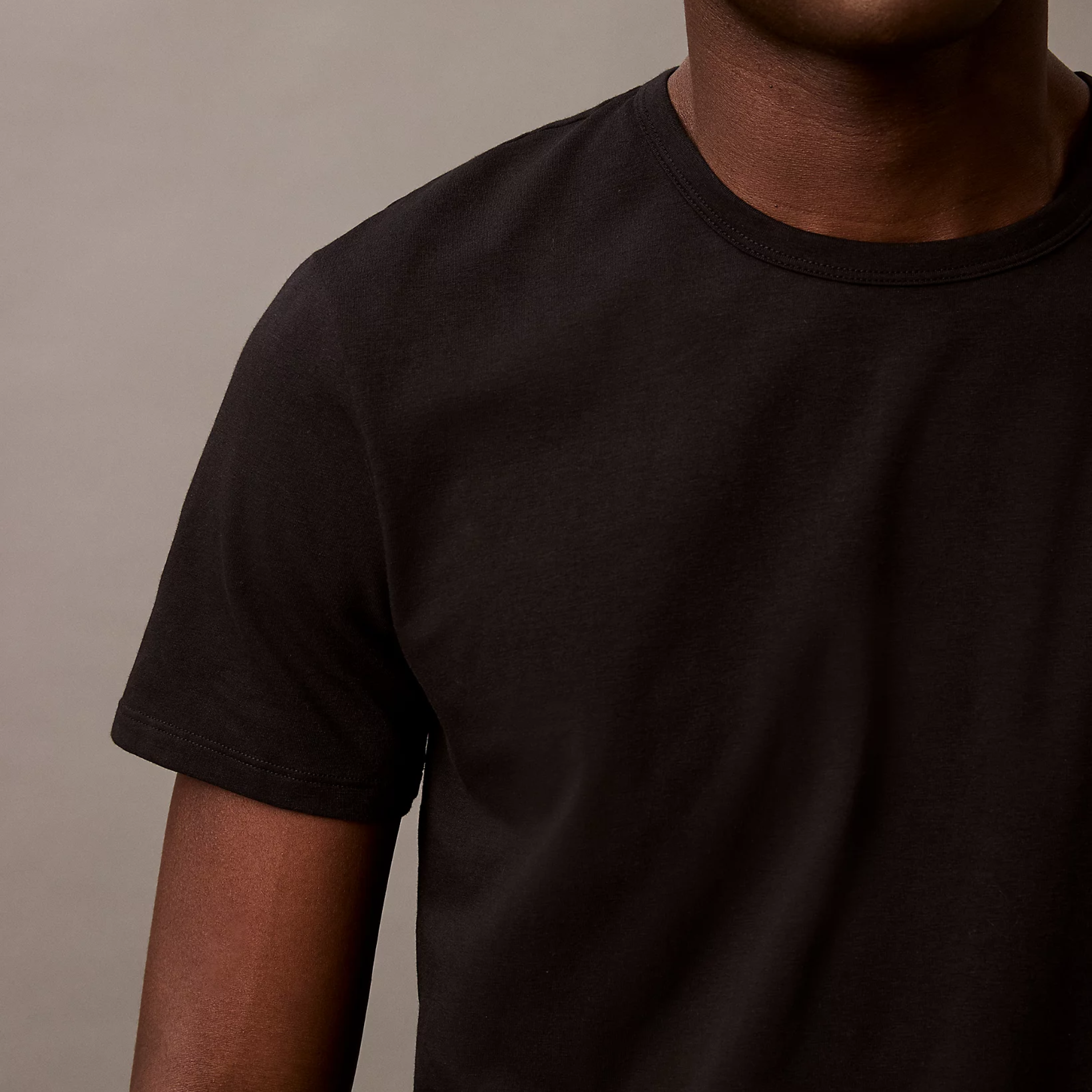 Calvin Klein Slim Cotton Stretch T-Shirts 3 Pack - Black