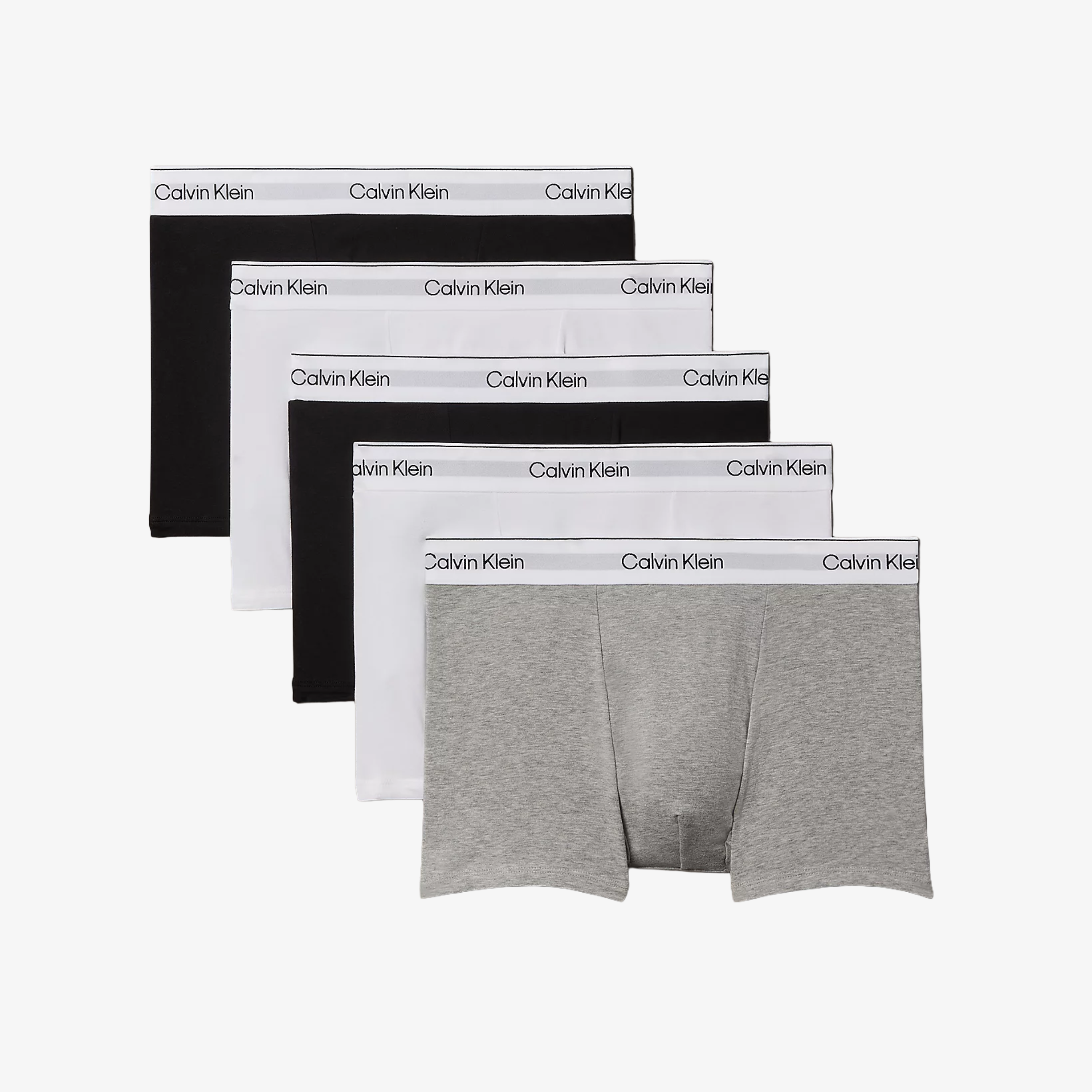 Calvin Klein Icon Relaxed Fit Trunk 5 Pack - Black / White / Grey