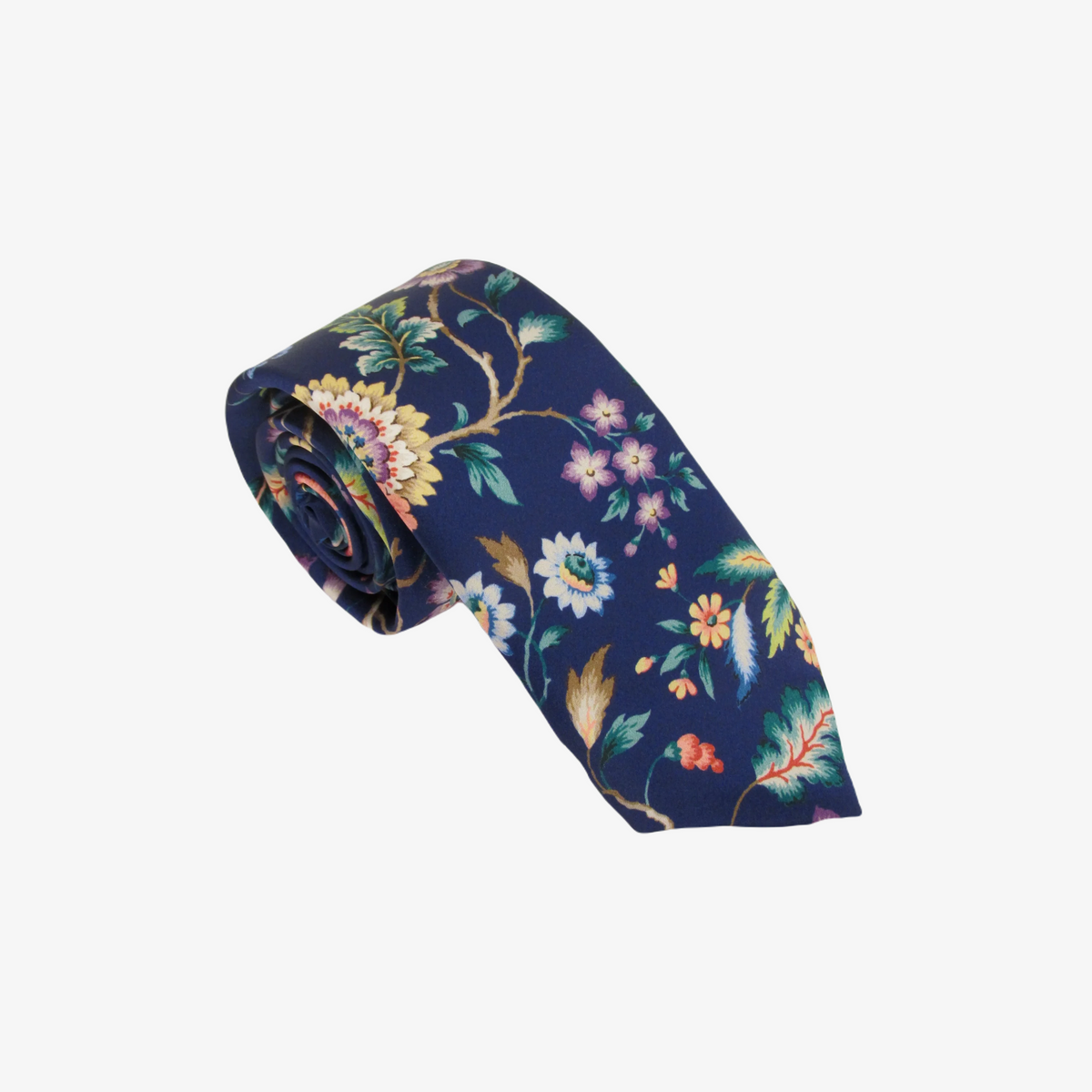 Van Buck Liberty Eva Belle Silk Tie - Navy
