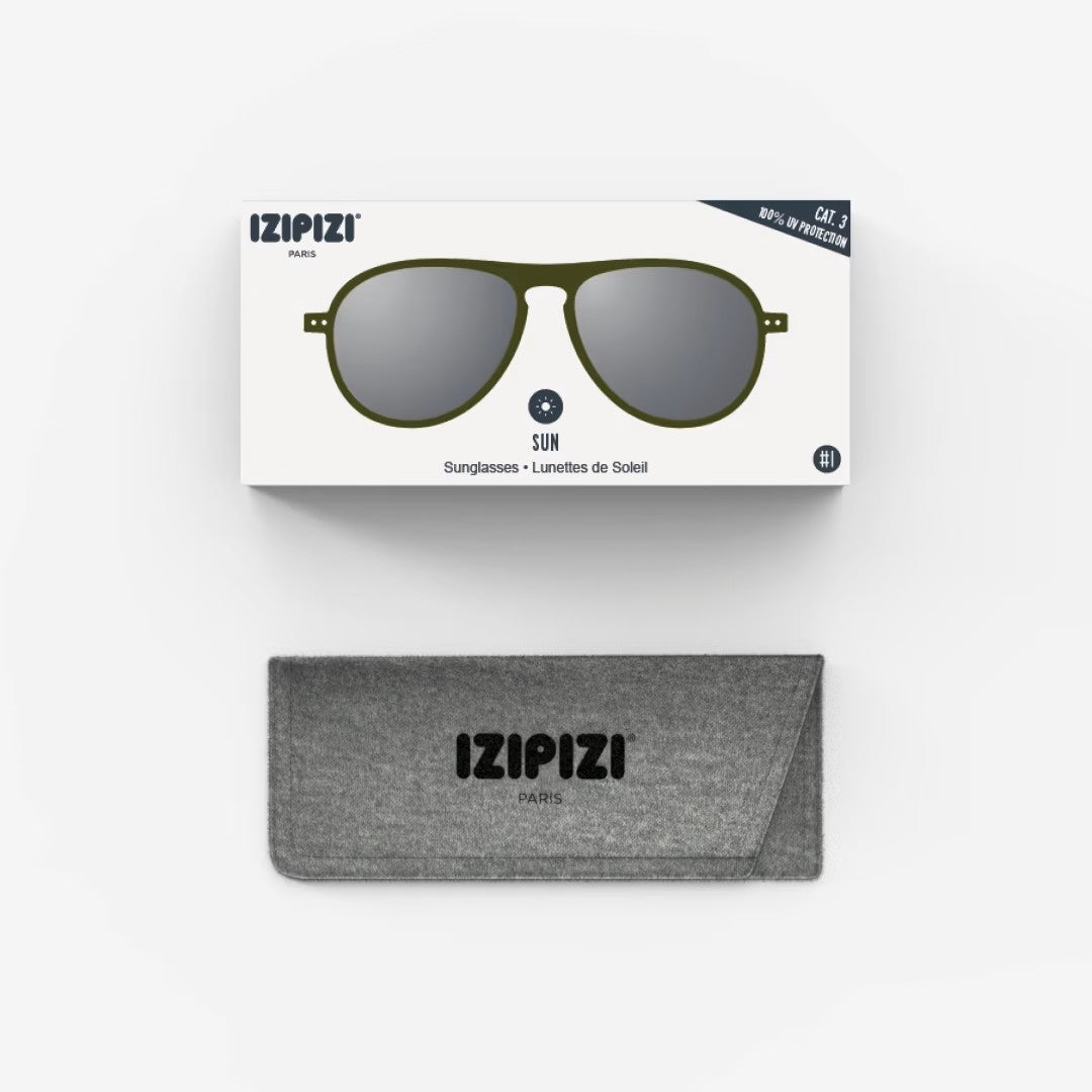 Izipizi #I Sunglasses - Khaki Green