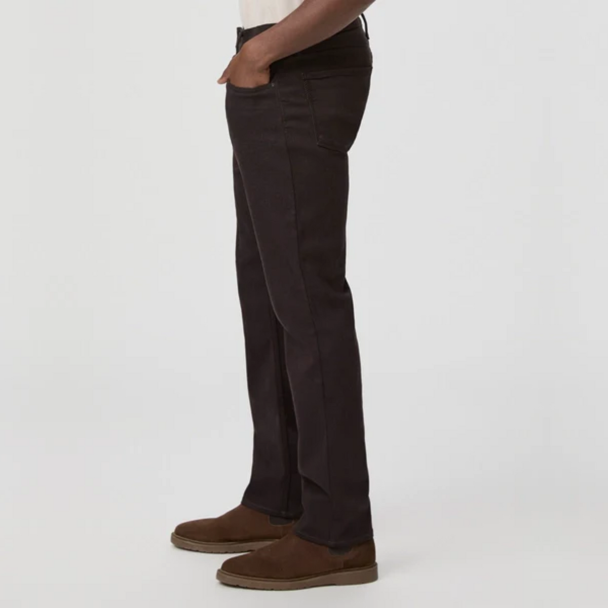 Paige Federal Slim Straight Jeans - Deep Chocolate