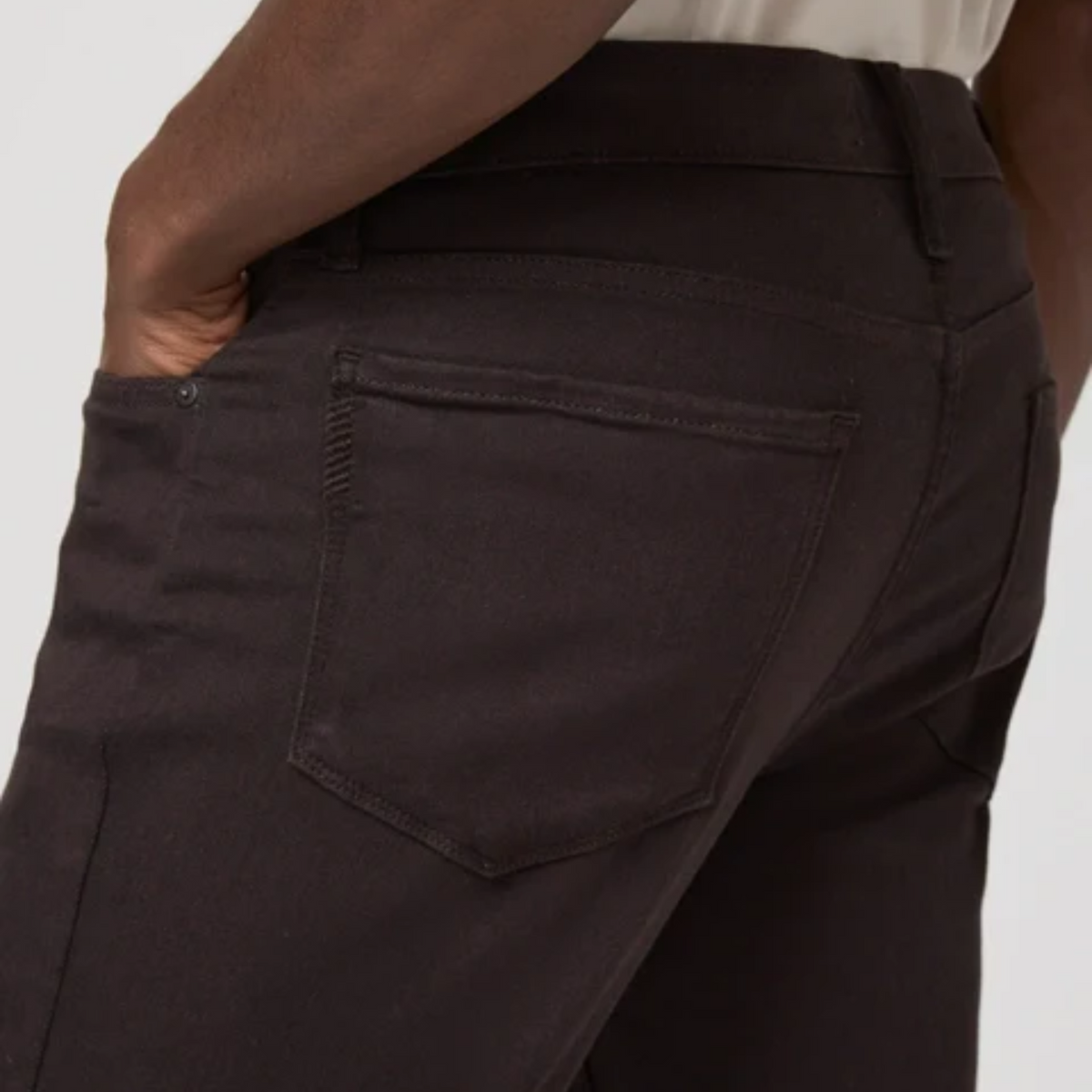 Paige Federal Slim Straight Jeans - Deep Chocolate