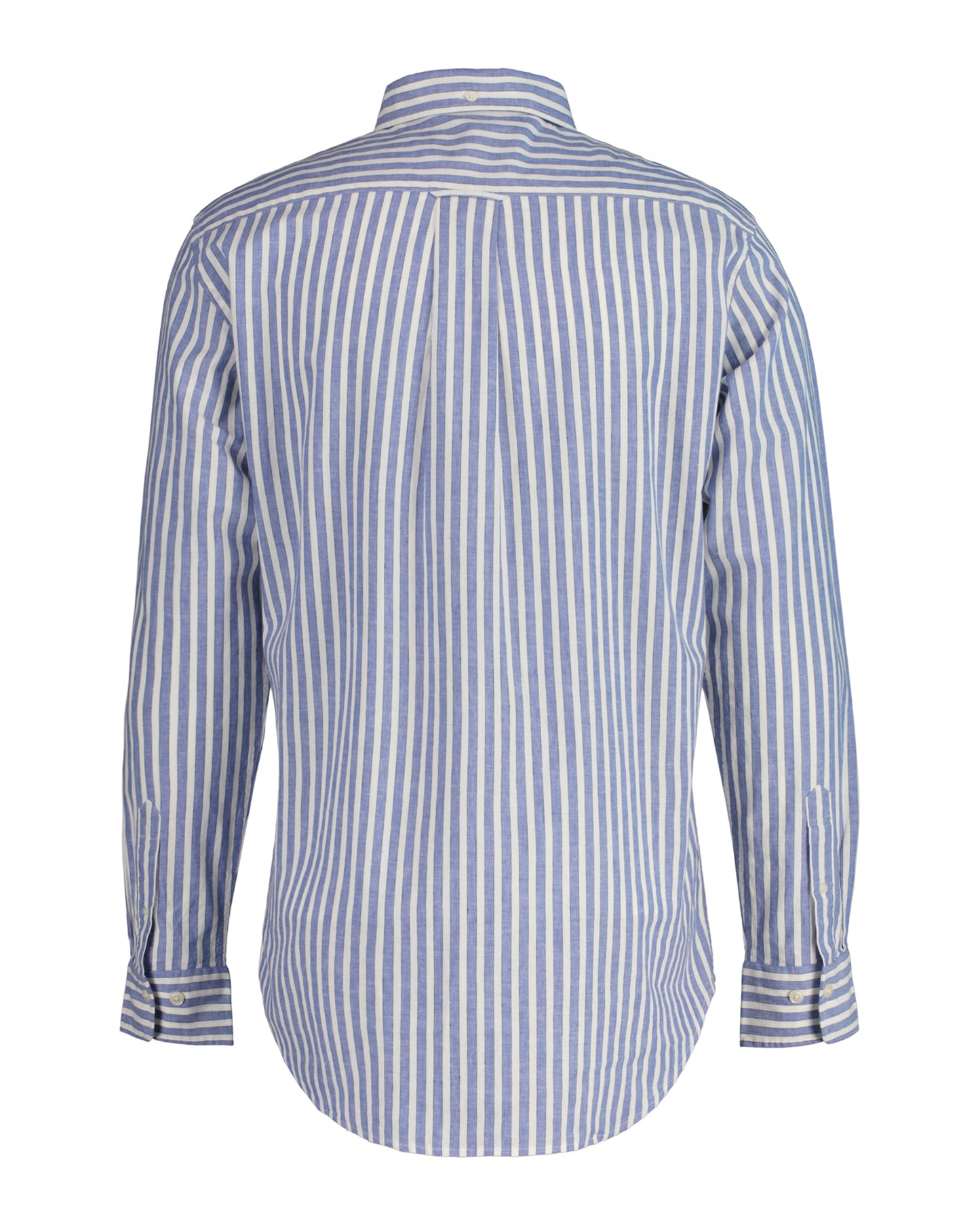 Gant Striped Cotton Linen Shirt - Blue