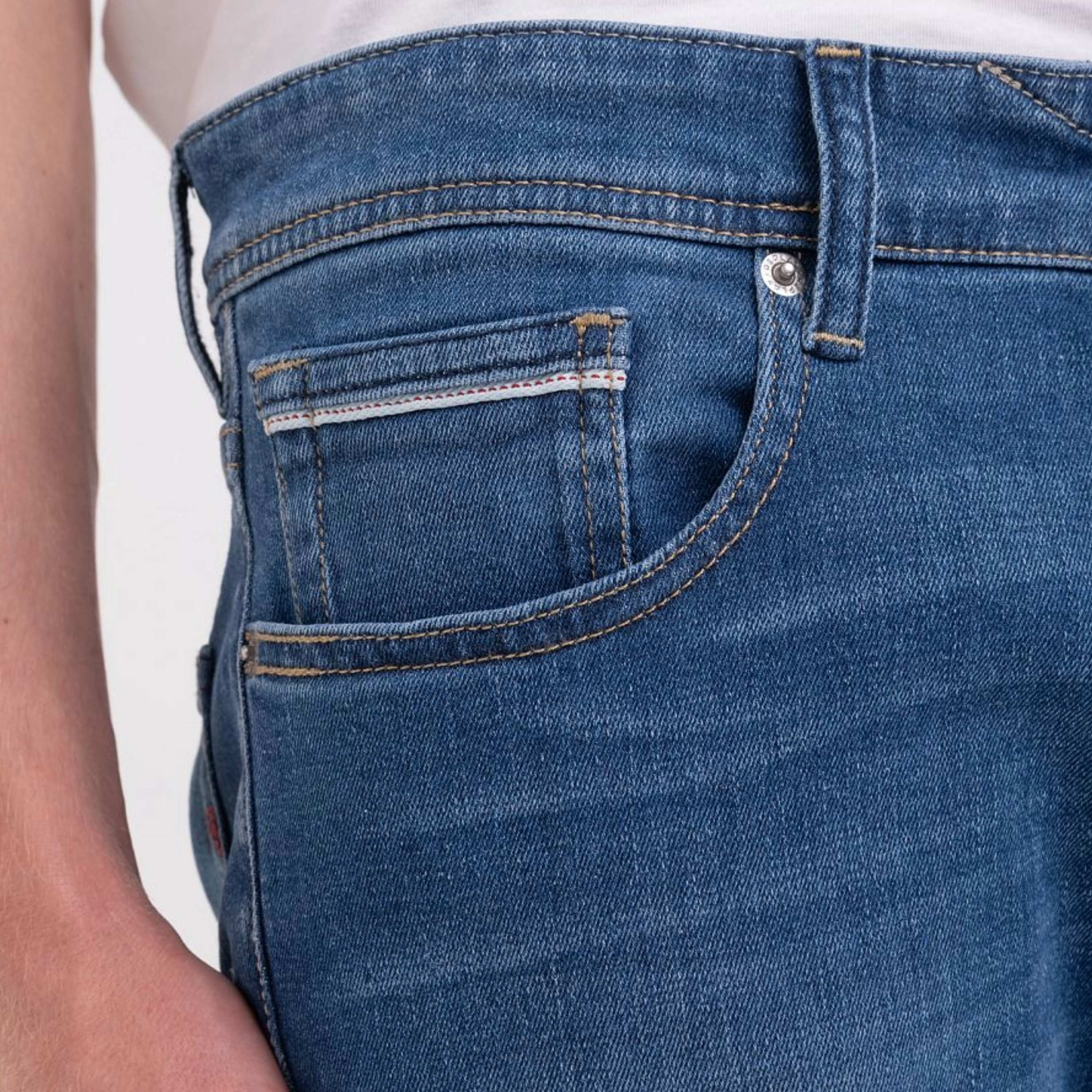 Replay Grover Straight Fit Jeans - Medium Blue
