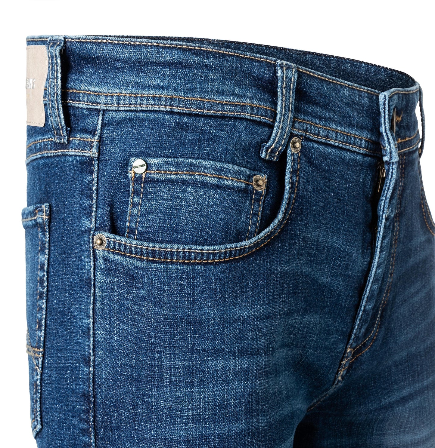 Mac Arne Straight Leg Denim Jeans - Blue