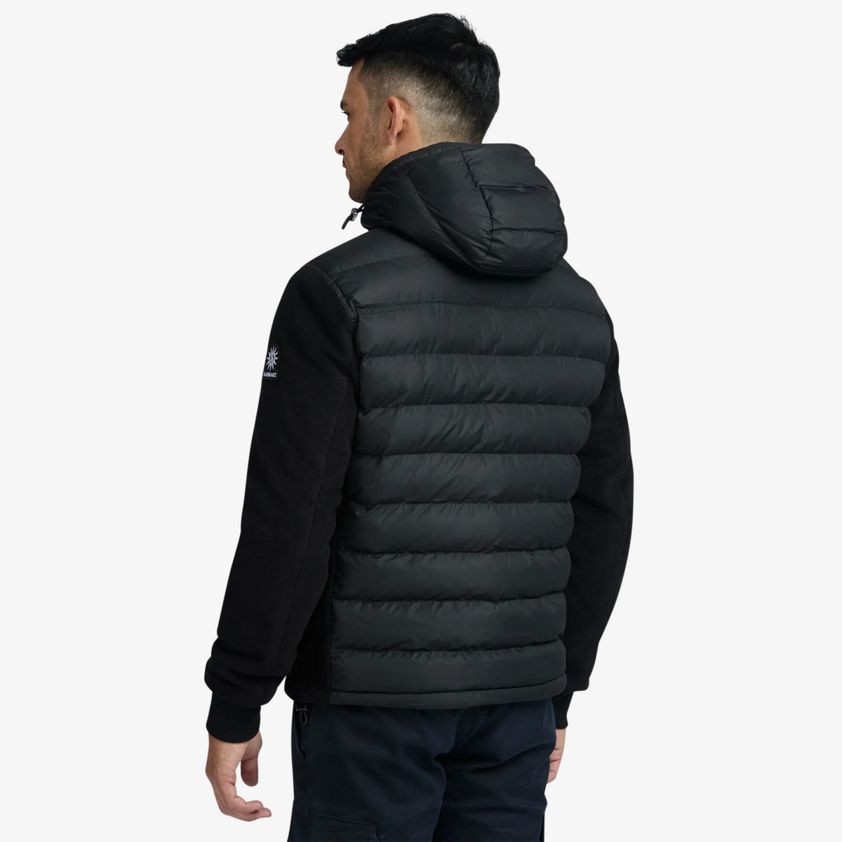 Sandbanks Outlander Hybrid Puffer Jacket - Black