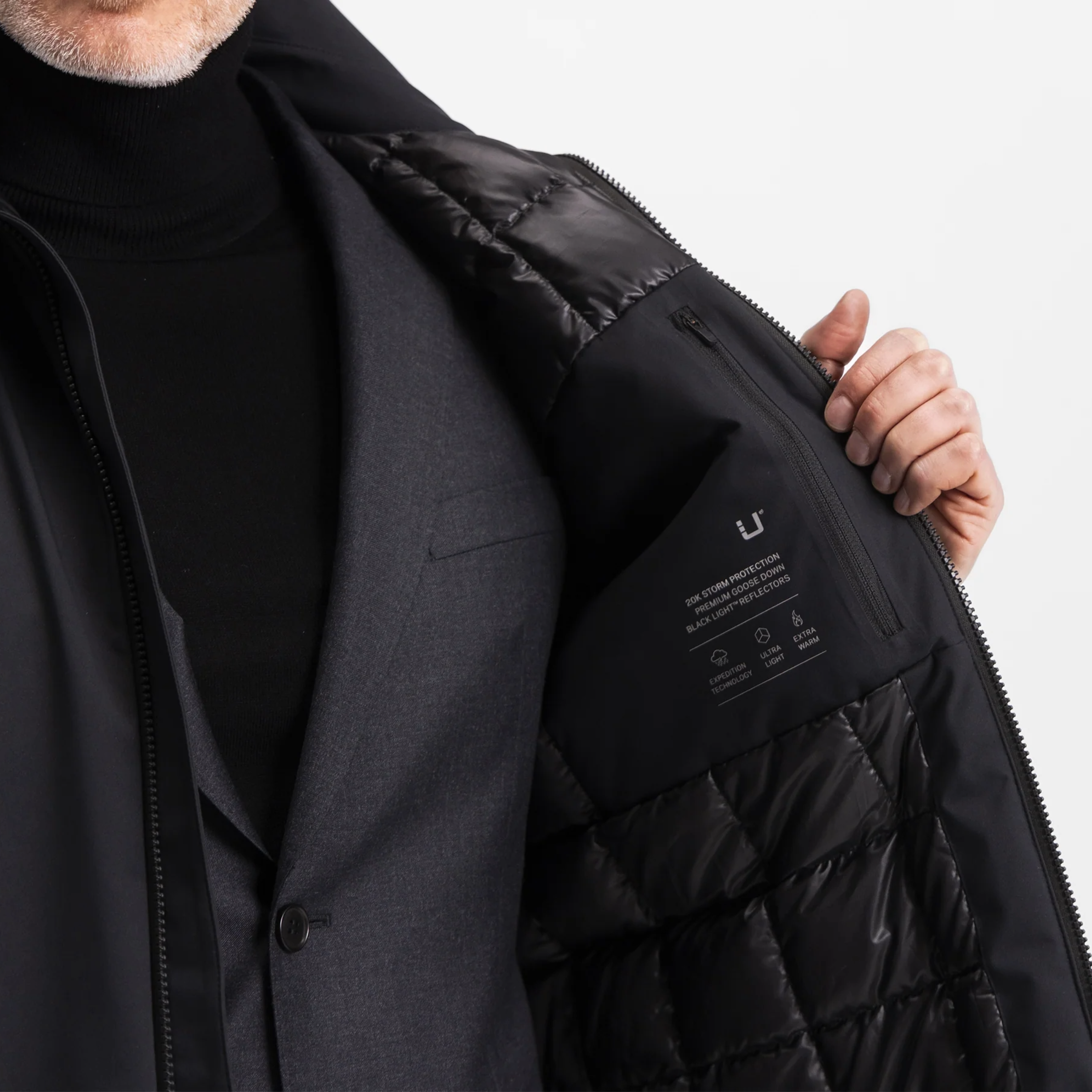 UBR Quantum Waterproof Coat - Black