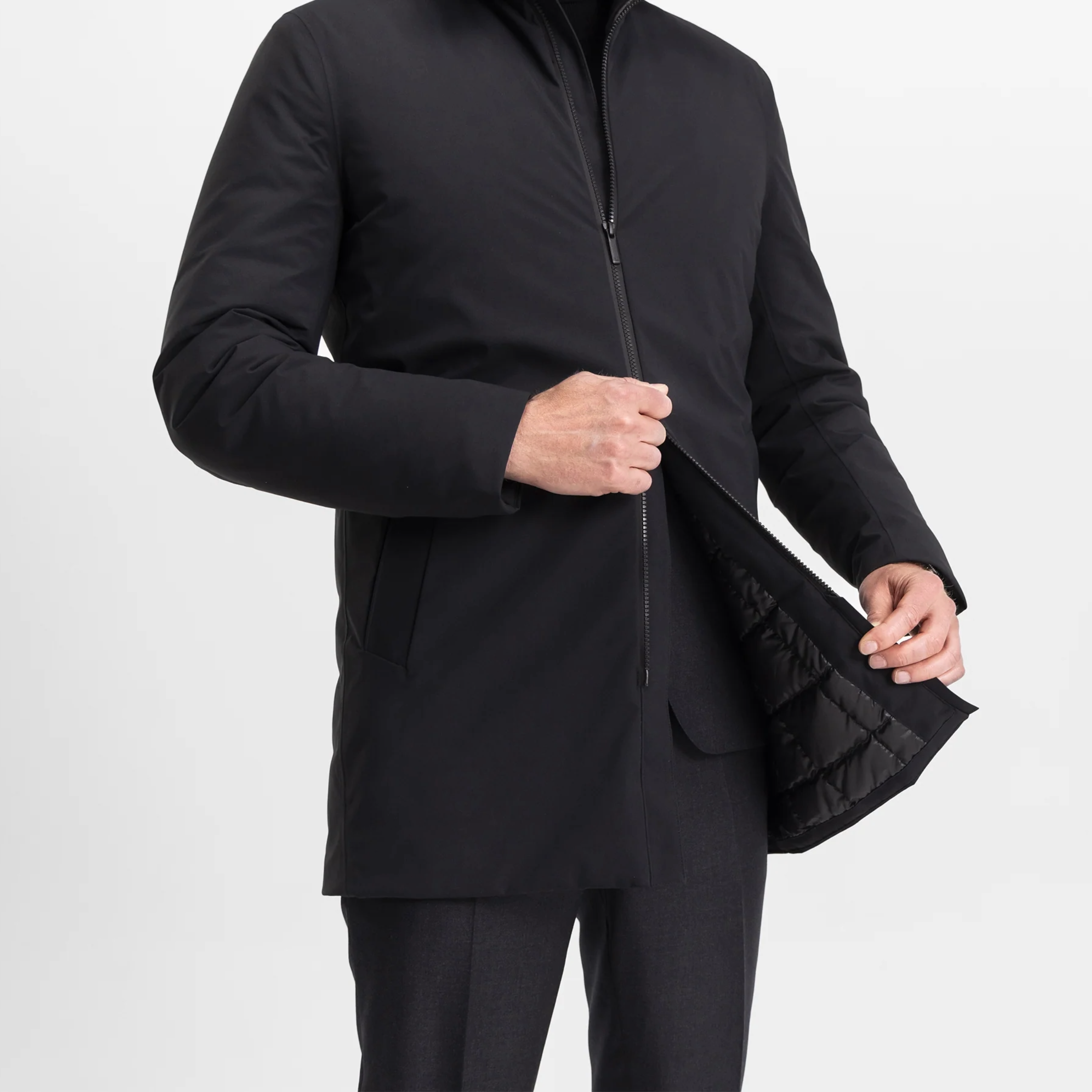 UBR Quantum Waterproof Coat - Black