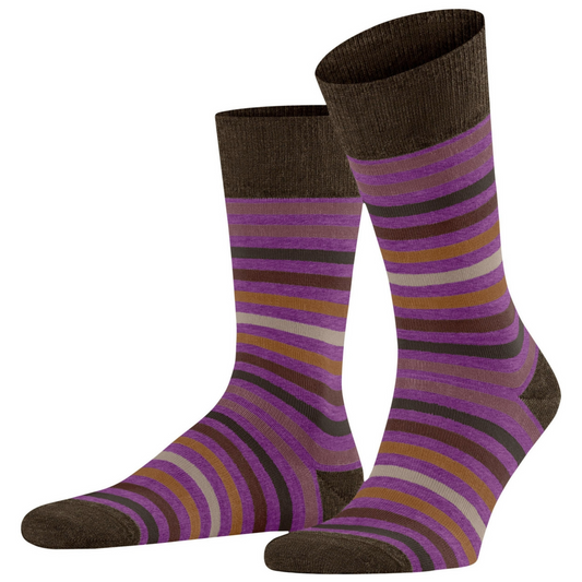 Falke Tinted Stripe Socks - Purple