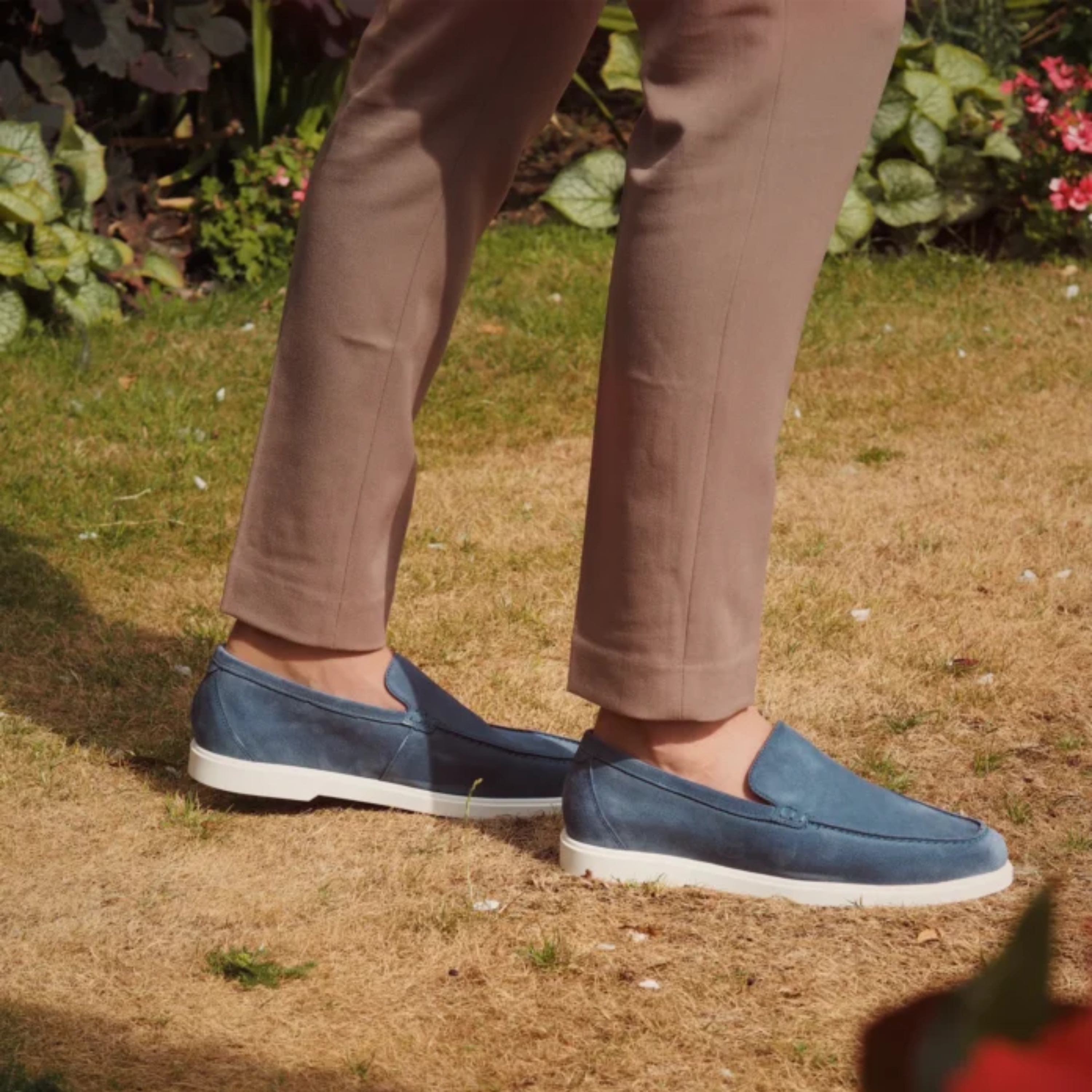 Loake Tuscany Suede Loafer -  Denim Blue