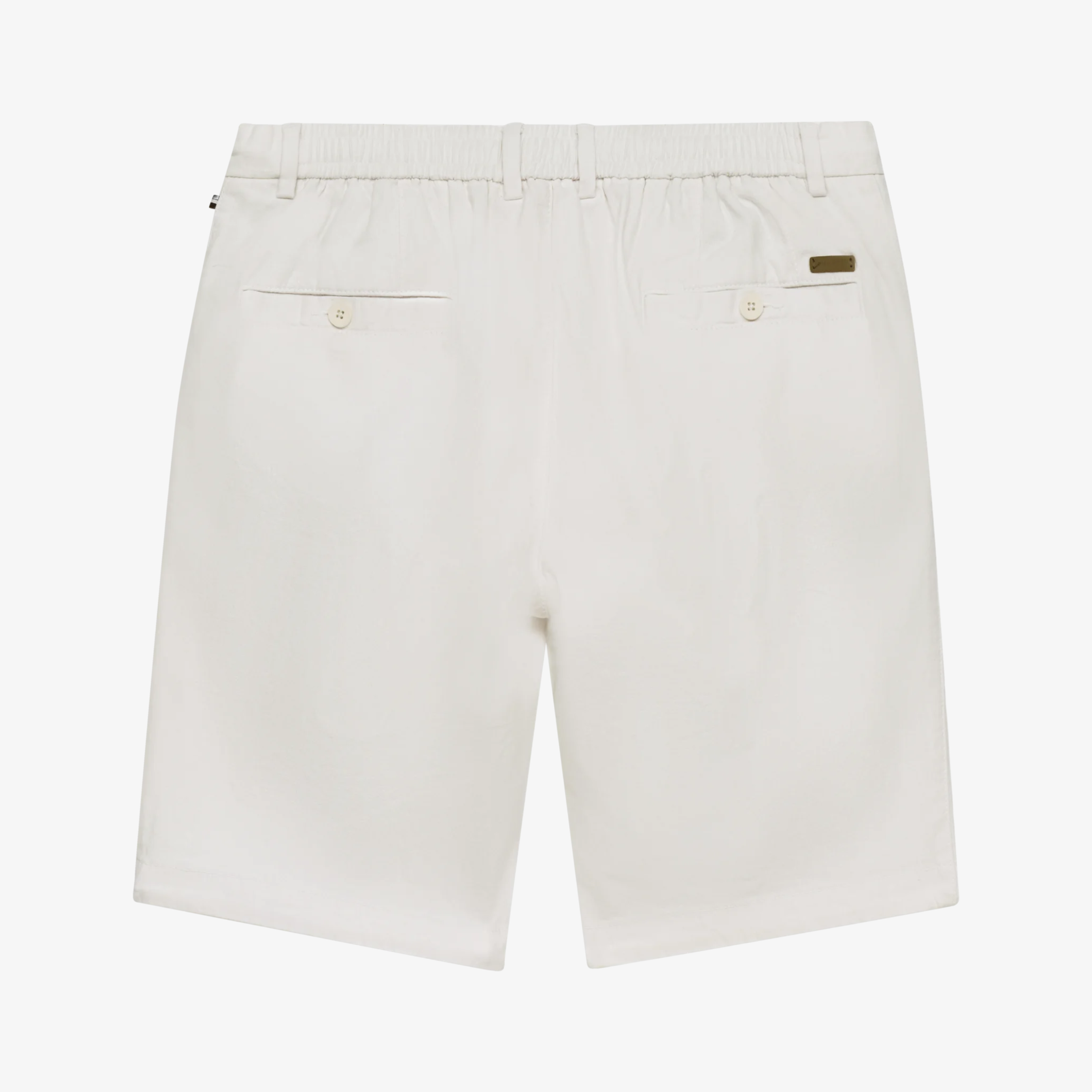 Bugatti Cotton-Linen Bermuda Shorts - White