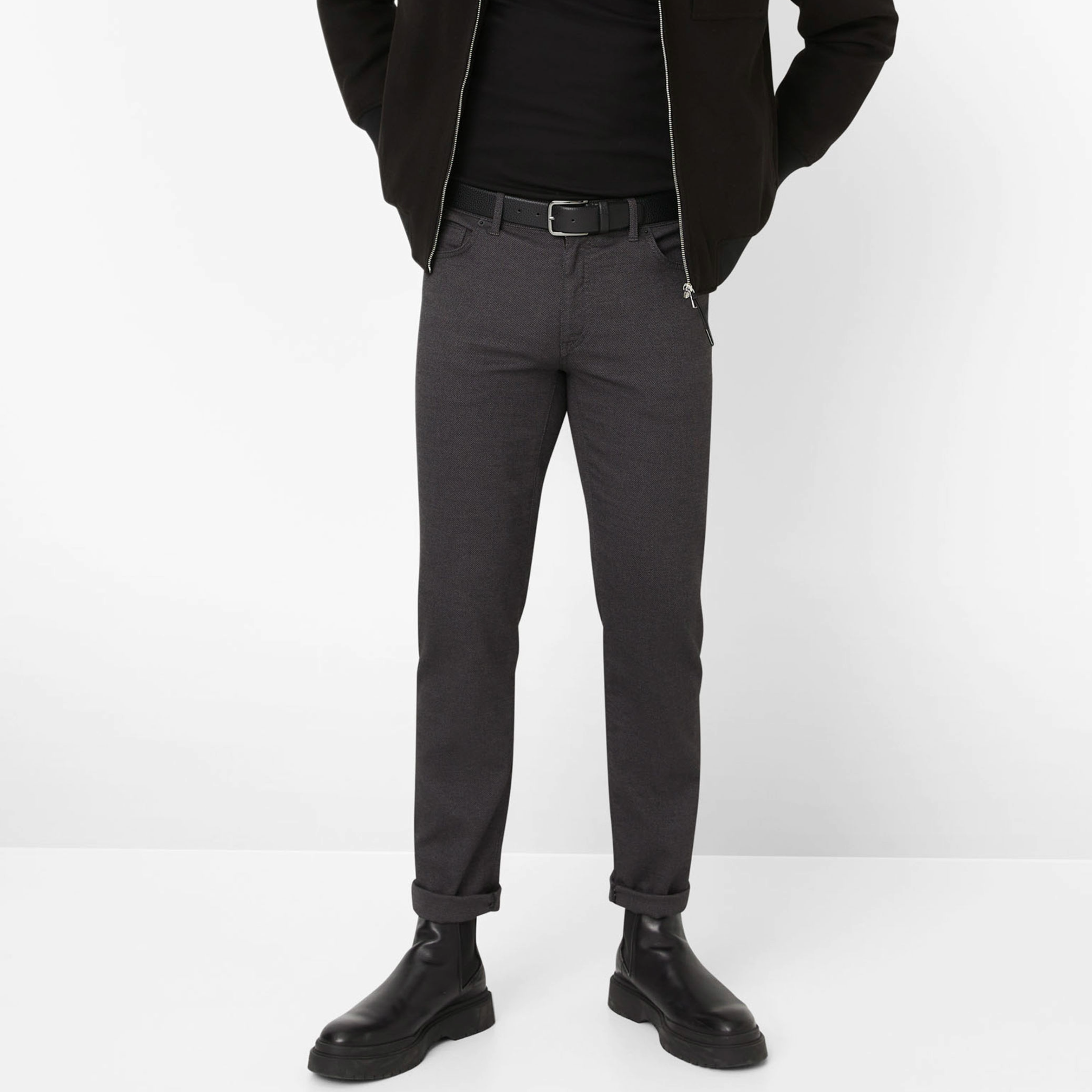 Brax Cadiz Woo-Look Jeans - Grey