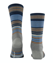 Load image into Gallery viewer, BURLINGTON Multi Stripe Socks in Dark Grey
