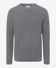 Load image into Gallery viewer, BRAX Cotton-Wool Crew Neck in Light Grey 21-2007
