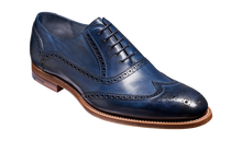 Load image into Gallery viewer, BARKER Valiant Navy Hand Painted Shoes

