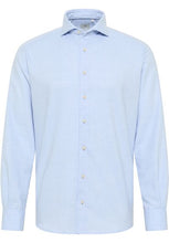 Load image into Gallery viewer, Eterna 1863 Soft Tailored Flannel Shirt in Light Blue
