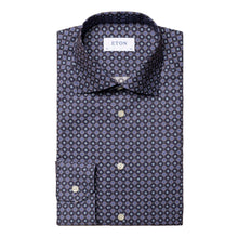 Load image into Gallery viewer, ETON Signature Twill Contemporary Fit Medallion Print Shirt Mid Blue

