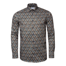 Load image into Gallery viewer, ETON Signature Twill Slim Fit Shirt Navy Paisley Print
