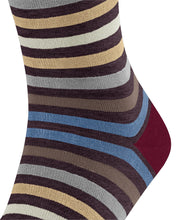 Load image into Gallery viewer, FALKE Tinted Stripe Socks in Ribes Red
