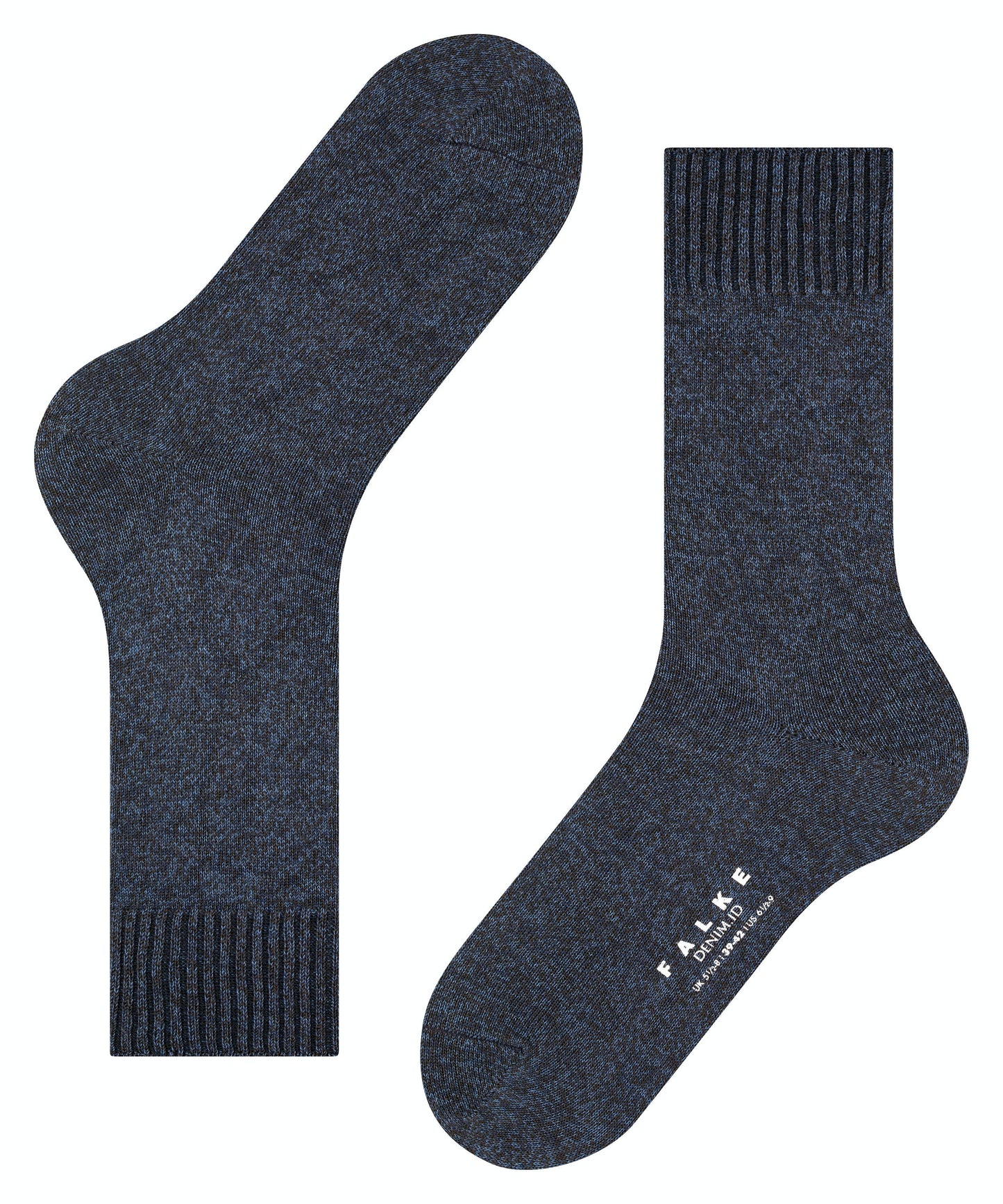 FALKE DENIM ID Socks in Blue-Brown