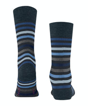 Load image into Gallery viewer, FALKE Tinted Stripe Socks in Navy
