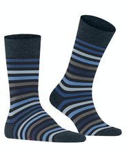 Load image into Gallery viewer, FALKE Tinted Stripe Socks in Navy
