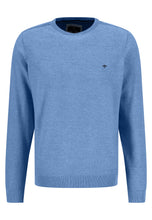 Load image into Gallery viewer, Fynch-Hatton Cotton Crew Neck Light Blue 1303607
