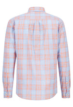 Load image into Gallery viewer, Fynch-Hatton Check Shirt Blue and Orange 13038110
