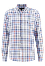 Load image into Gallery viewer, Fynch-Hatton Check Shirt Light Blue 13038120

