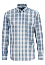 Load image into Gallery viewer, Fynch-Hatton Check Shirt Light Blue 13048110
