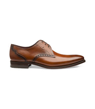 Load image into Gallery viewer, LOAKE Hannibal Chestnut Calf Punched Derby Shoes
