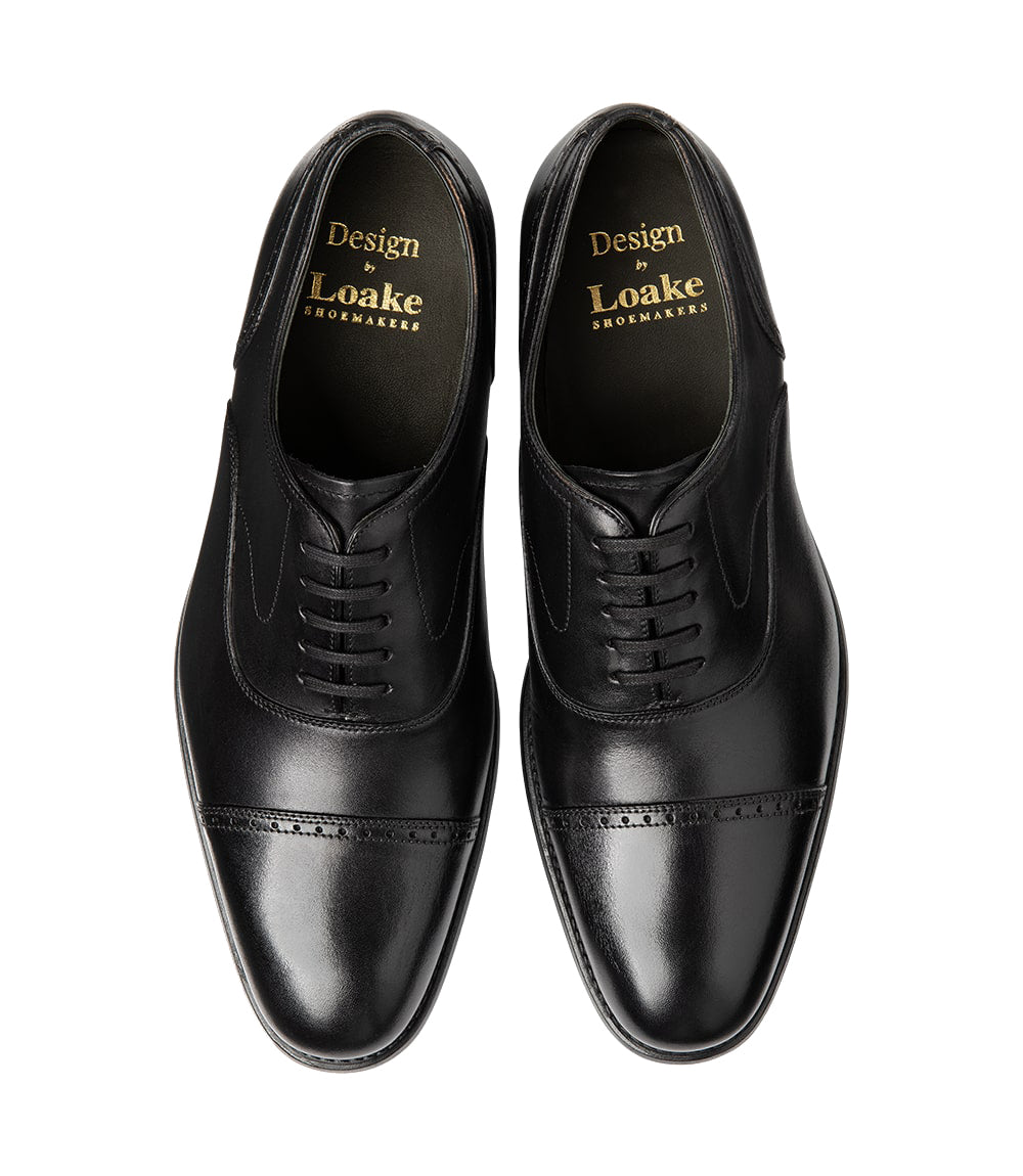 Loake Hughes Shoes - Black Calf