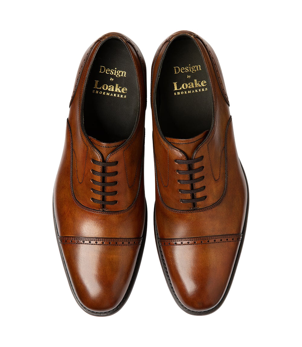 Loake Hughes Shoes - Chestnut Calf