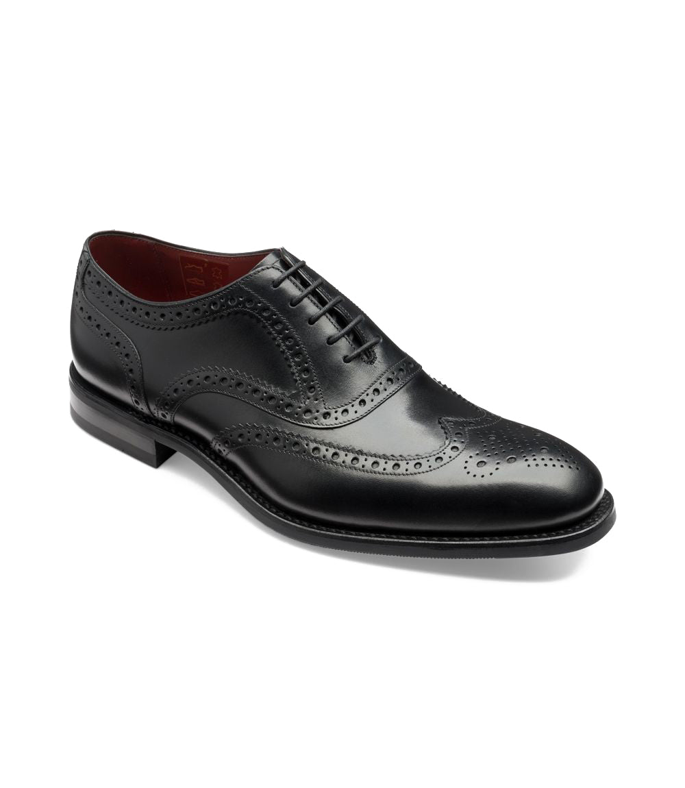 Loake Kerridge Shoes - Black Calf Leather