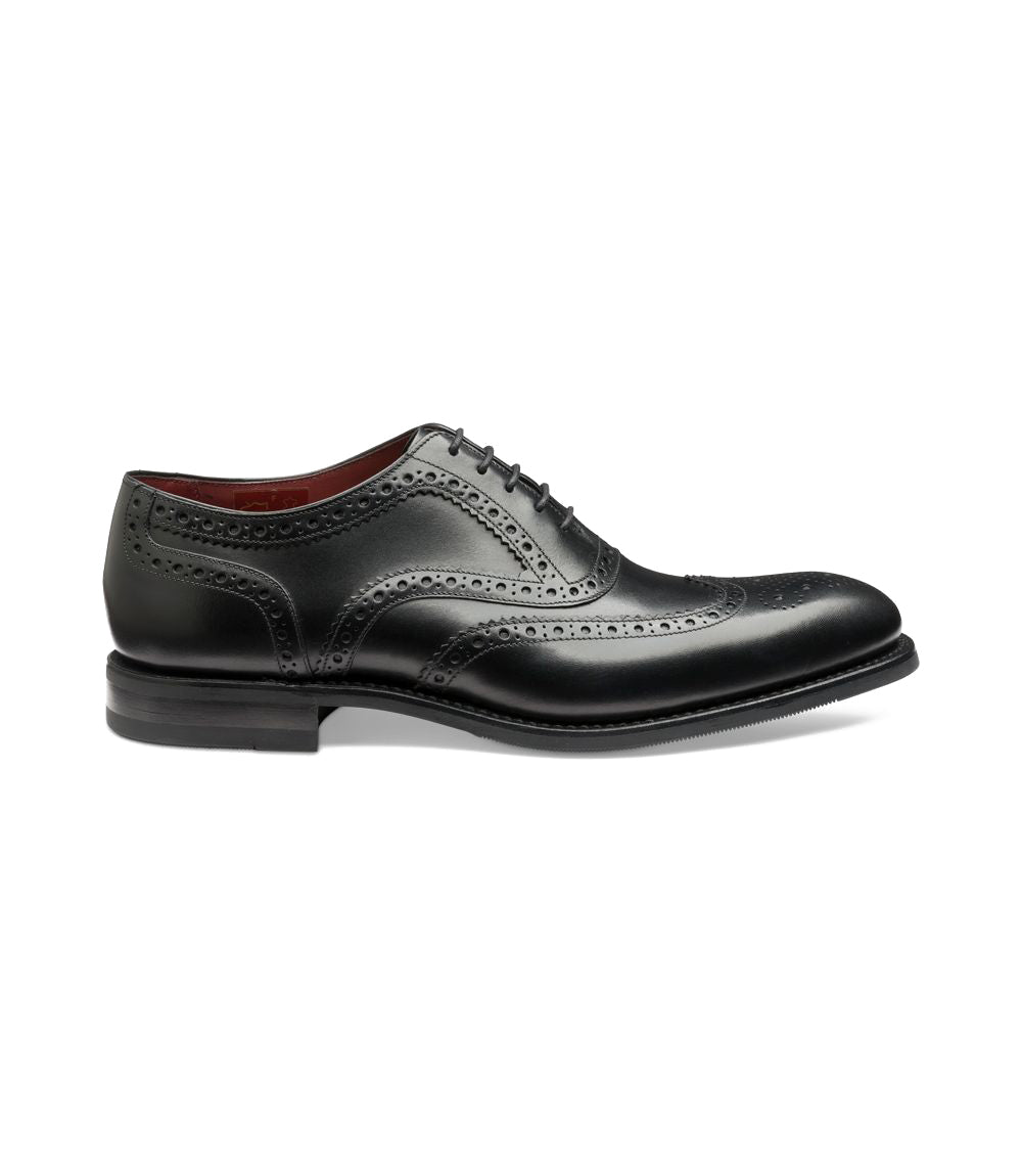 Loake Kerridge Shoes - Black Calf Leather