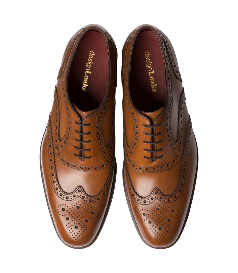 Loake Kerridge Shoes - Cedar Calf Leather