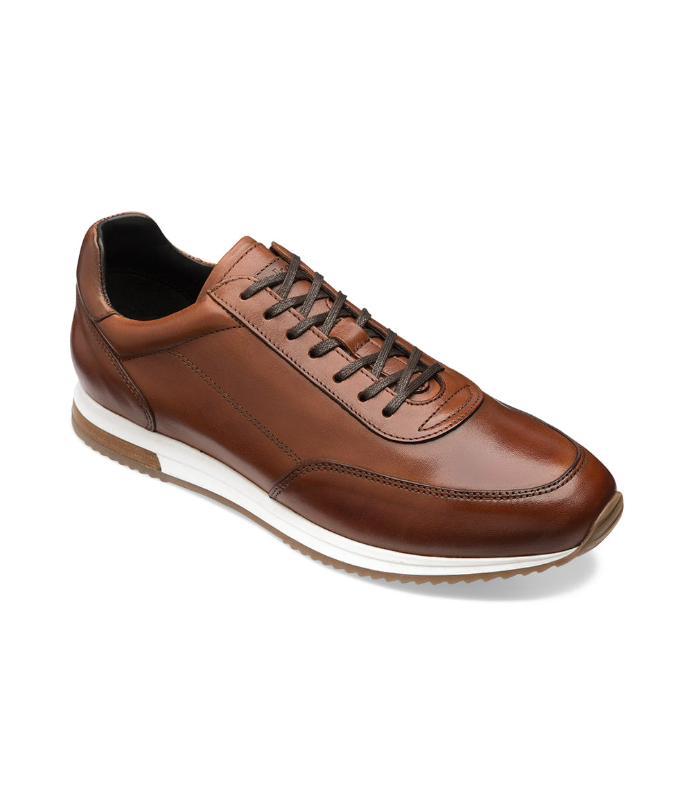 LOAKE Bannister Cedar Burnished Calf Trainers