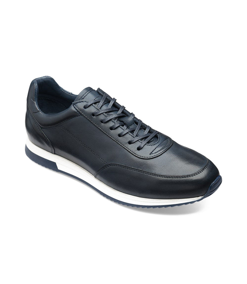 LOAKE Bannister Navy Hand Painted Trainers