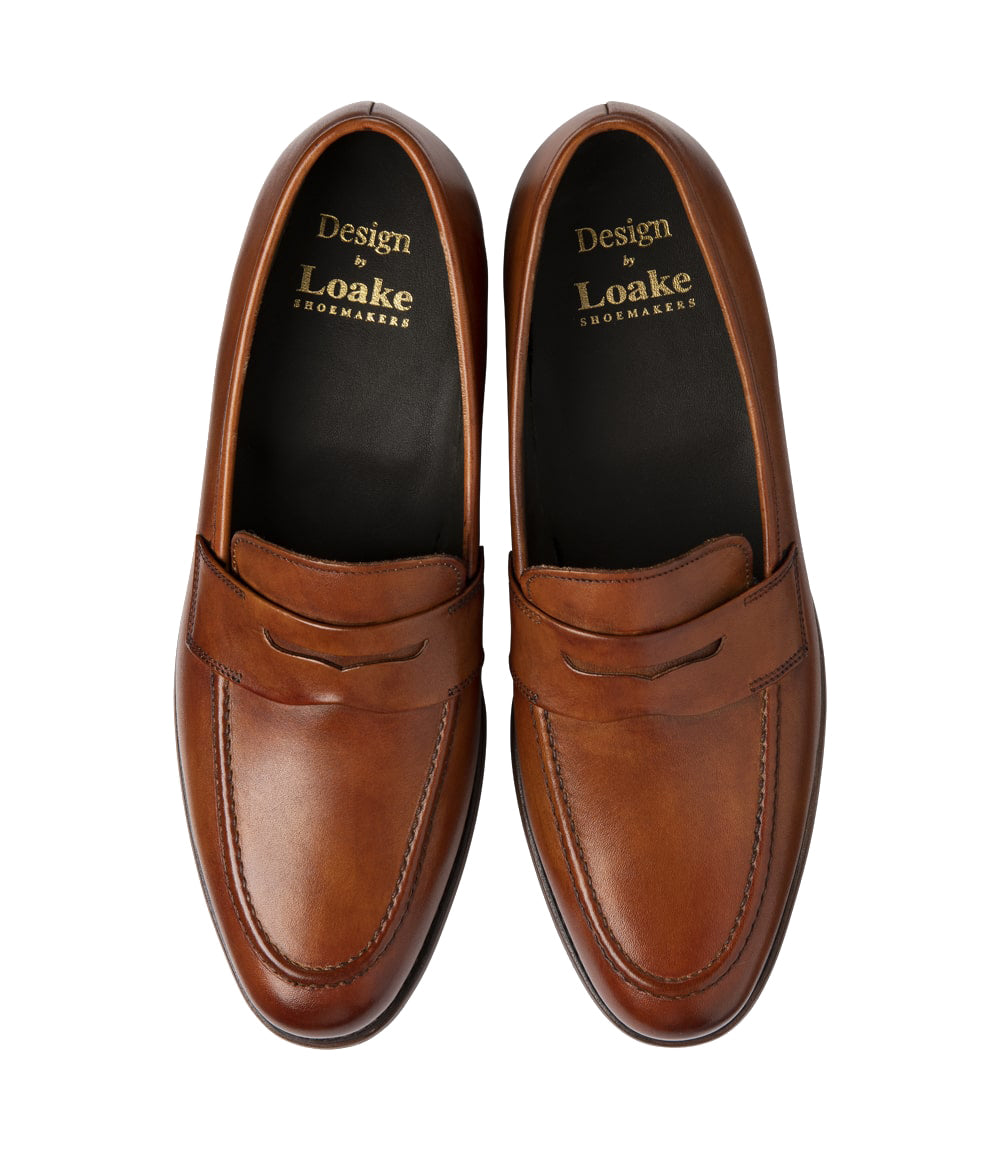 Loake Wiggins Loafer - Tan Calf Leather