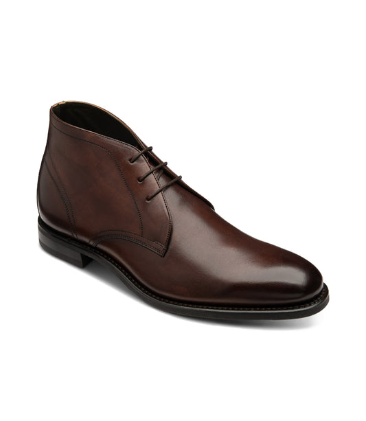 Loake Myers Chukka Boot - Dark Brown Calf