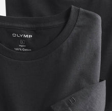 Load image into Gallery viewer, OLYMP 2 Pack V Neck T Shirt in Black
