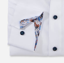 Load image into Gallery viewer, OLYMP Luxor Modern Fit Shirt White with Print Trim 12823400
